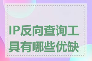 IP反向查询工具有哪些优缺点