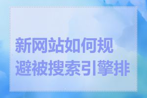 新网站如何规避被搜索引擎排斥