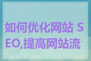 如何优化网站 SEO,提高网站流量