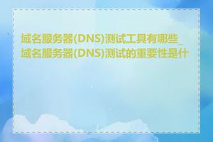 域名服务器(DNS)测试工具有哪些_域名服务器(DNS)测试的重要性是什么