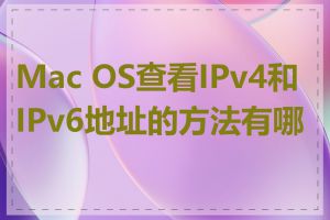 Mac OS查看IPv4和IPv6地址的方法有哪些