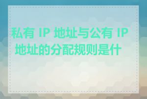 私有 IP 地址与公有 IP 地址的分配规则是什么