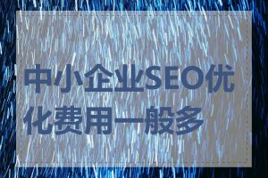 中小企业SEO优化费用一般多少