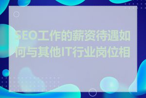 SEO工作的薪资待遇如何与其他IT行业岗位相比