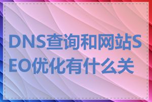 DNS查询和网站SEO优化有什么关系