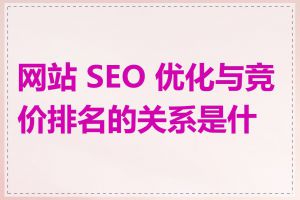 网站 SEO 优化与竞价排名的关系是什么