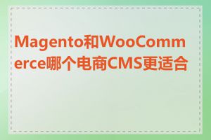 Magento和WooCommerce哪个电商CMS更适合我