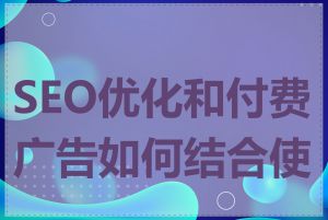 SEO优化和付费广告如何结合使用