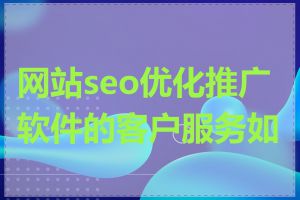 网站seo优化推广软件的客户服务如何