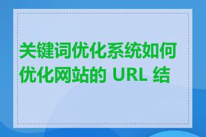 关键词优化系统如何优化网站的 URL 结构