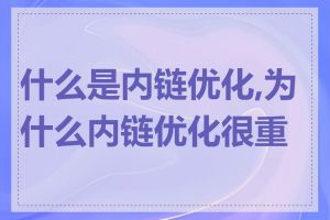 什么是内链优化,为什么内链优化很重要