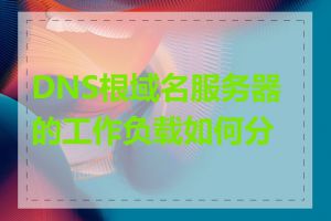 DNS根域名服务器的工作负载如何分担