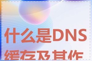 什么是DNS缓存及其作用