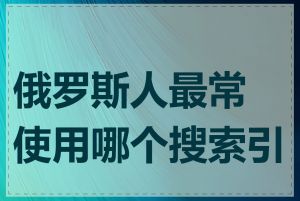 俄罗斯人最常使用哪个搜索引擎