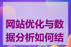 网站优化与数据分析如何结合