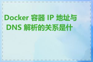 Docker 容器 IP 地址与 DNS 解析的关系是什么