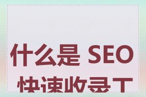 什么是 SEO 快速收录工具