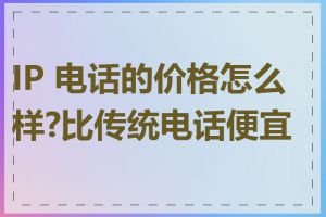 IP 电话的价格怎么样?比传统电话便宜吗