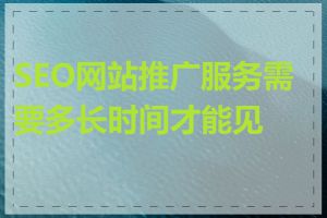 SEO网站推广服务需要多长时间才能见效