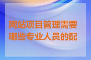 网站项目管理需要哪些专业人员的配合