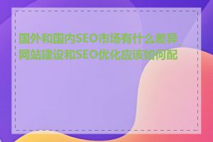 国外和国内SEO市场有什么差异_网站建设和SEO优化应该如何配合