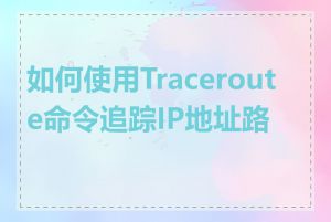 如何使用Traceroute命令追踪IP地址路径