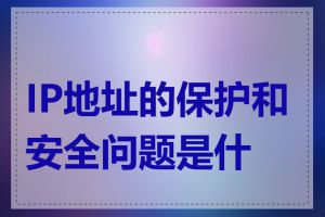 IP地址的保护和安全问题是什么