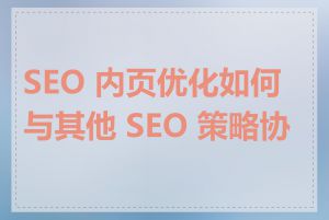 SEO 内页优化如何与其他 SEO 策略协调