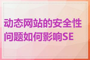 动态网站的安全性问题如何影响SEO