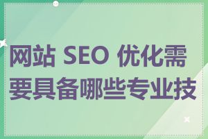 网站 SEO 优化需要具备哪些专业技能