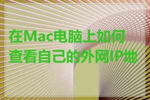 在Mac电脑上如何查看自己的外网IP地址