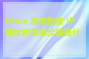 Linux 系统检查 IP 地址的简单步骤是什么