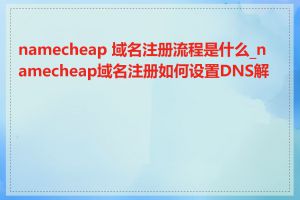 namecheap 域名注册流程是什么_namecheap域名注册如何设置DNS解析