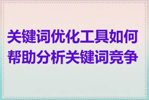 关键词优化工具如何帮助分析关键词竞争力