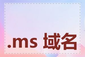 .ms 域名价格是多少