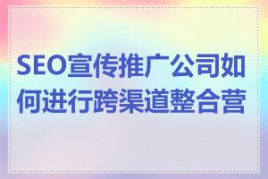 SEO宣传推广公司如何进行跨渠道整合营销