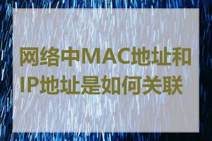 网络中MAC地址和IP地址是如何关联的