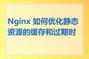 Nginx 如何优化静态资源的缓存和过期时间