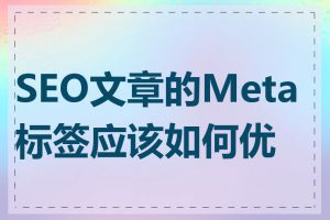 SEO文章的Meta标签应该如何优化