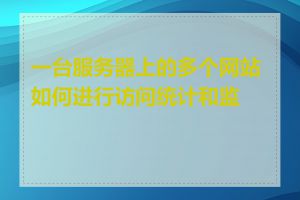 一台服务器上的多个网站如何进行访问统计和监控