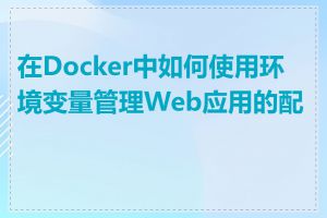 在Docker中如何使用环境变量管理Web应用的配置