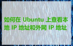 如何在 Ubuntu 上查看本地 IP 地址和外网 IP 地址