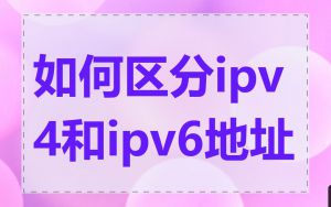 如何区分ipv4和ipv6地址