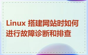 Linux 搭建网站时如何进行故障诊断和排查