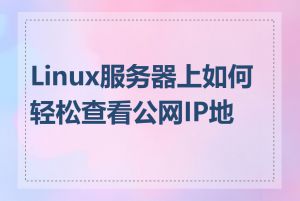 Linux服务器上如何轻松查看公网IP地址