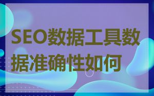 SEO数据工具数据准确性如何