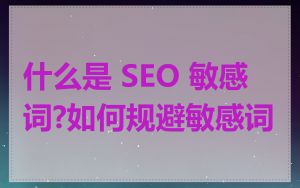 什么是 SEO 敏感词?如何规避敏感词