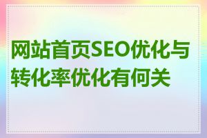 网站首页SEO优化与转化率优化有何关系