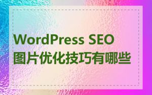 WordPress SEO 图片优化技巧有哪些