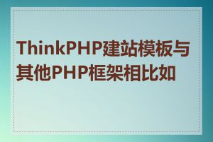 ThinkPHP建站模板与其他PHP框架相比如何